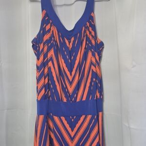 Metaphor Blue and Orange Dress